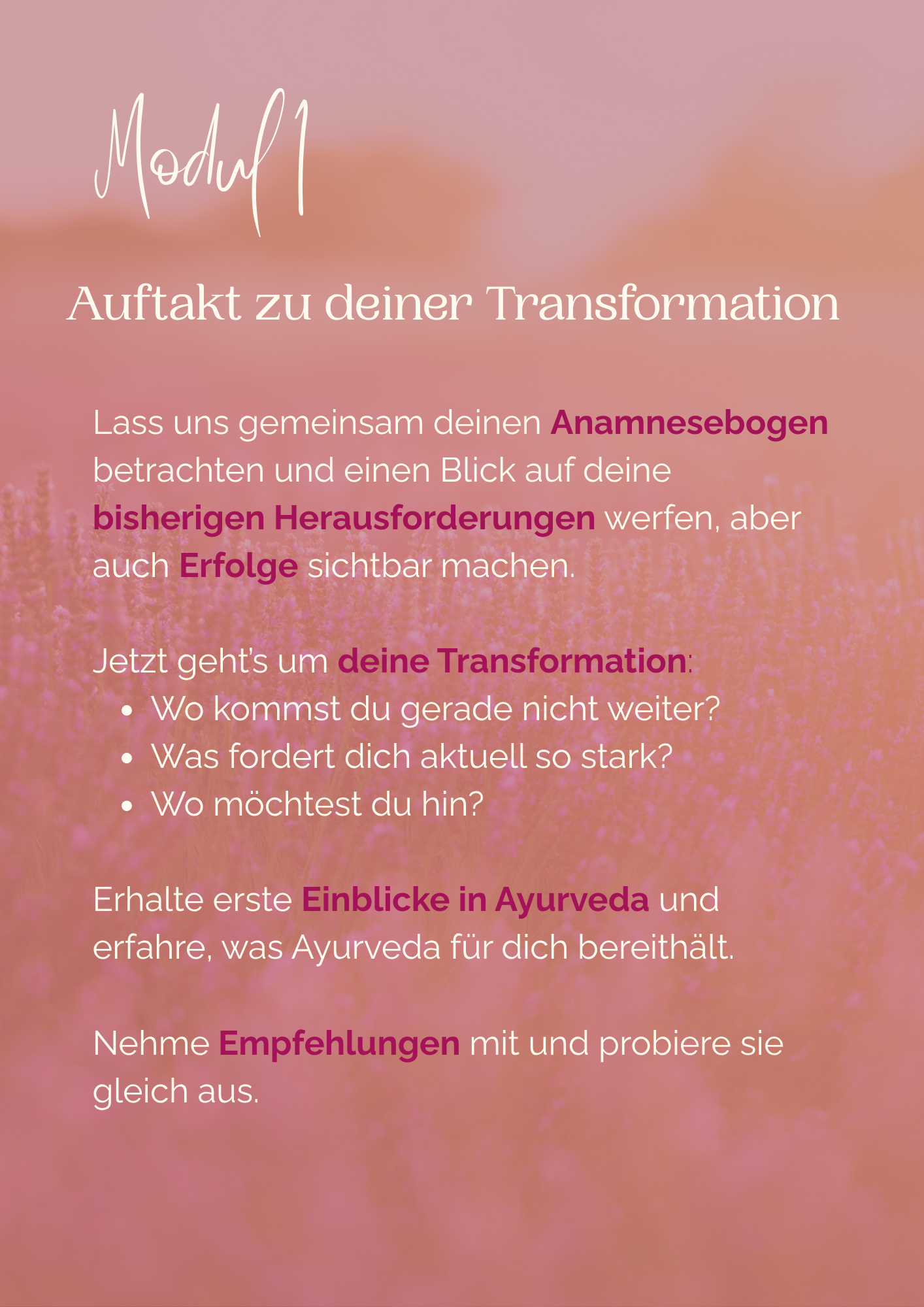 Ayurveda kennenlernen