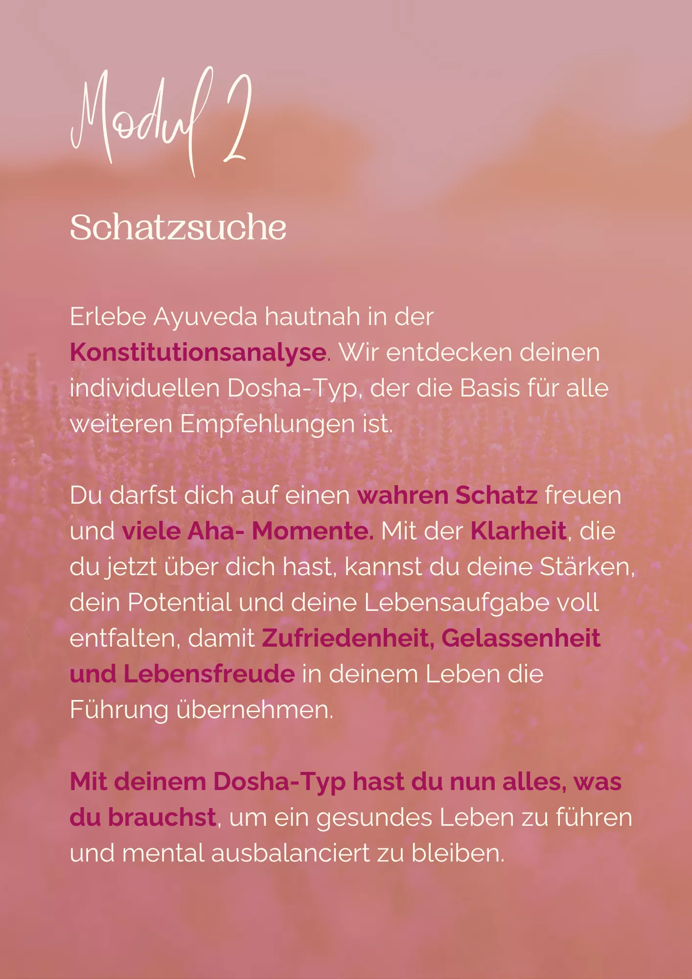 Typbestimmung Ayurveda